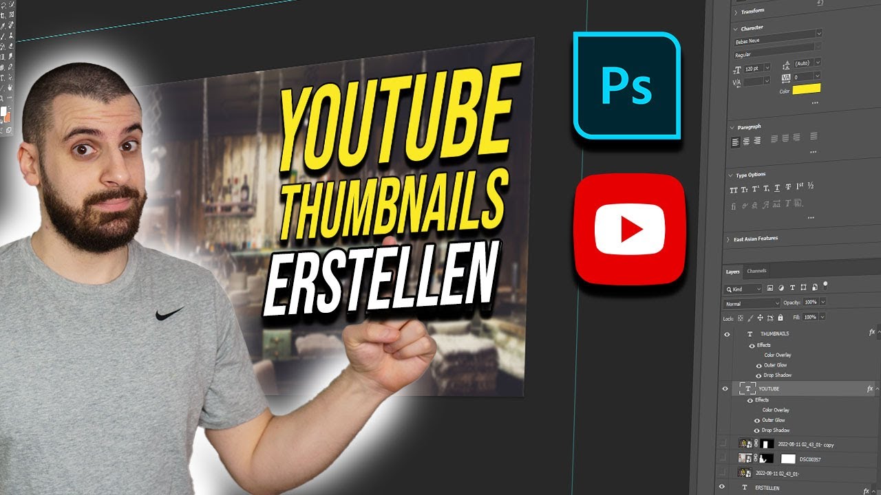 Thumbnail: YouTube-Thumbnail in Photoshop erstellen: Anleitung