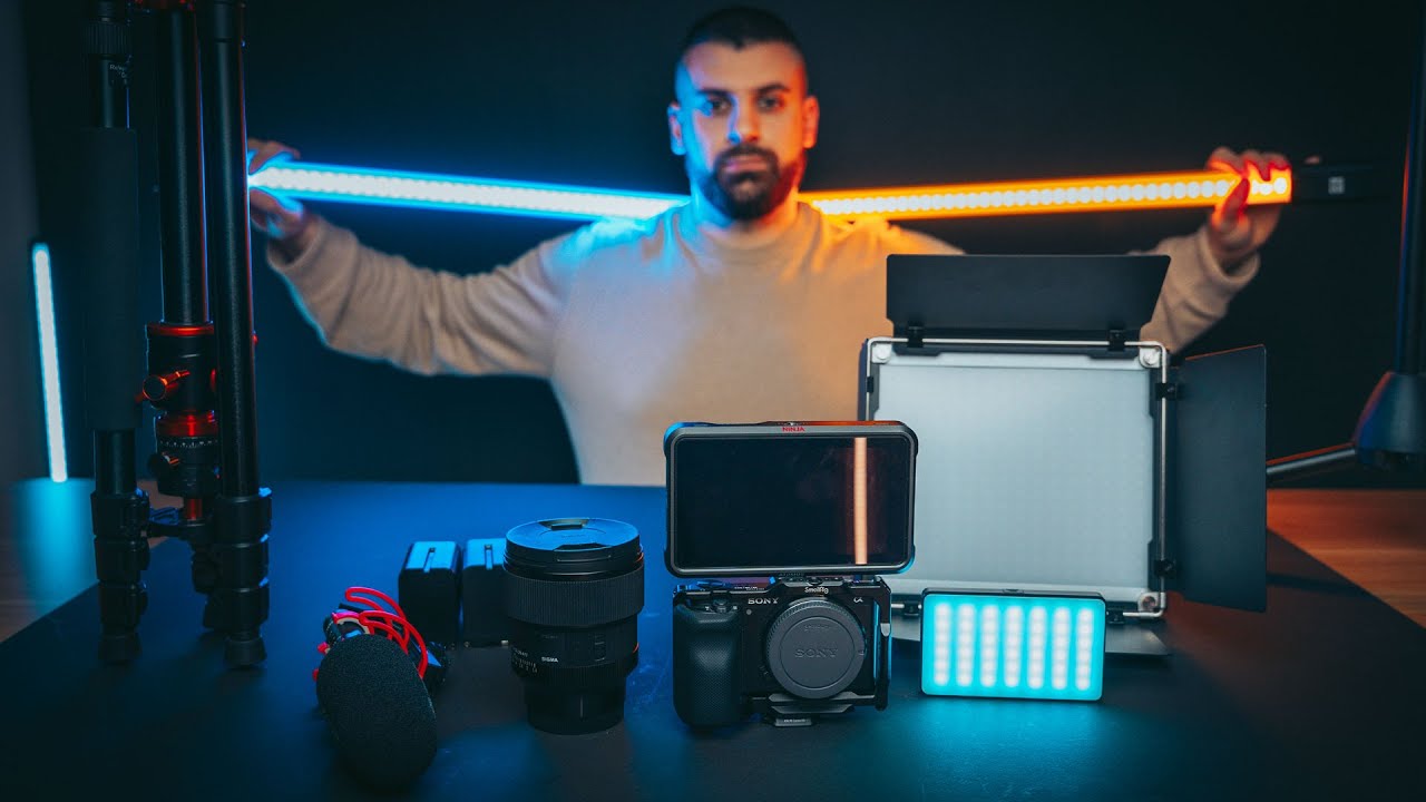 Thumbnail: YouTube Equipment Einsteiger: 8-teiliges Low-Budget-Setup